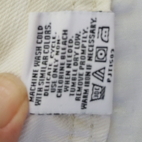 Bongo Distressed Ripped Shortie Jean Shorts Junior 5 White - Picture 3 of 16